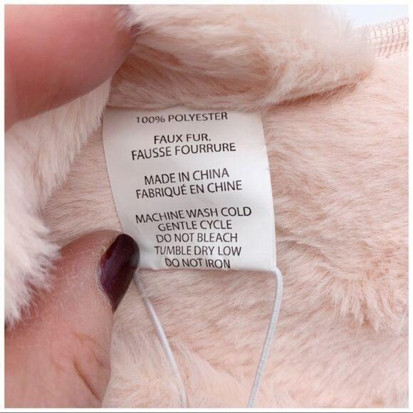 SPLENDID Pink Fluffy Crisscross Peep Toe Slippers Size M/L - Picture 9 of 11